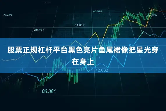 股票正规杠杆平台黑色亮片鱼尾裙像把星光穿在身上